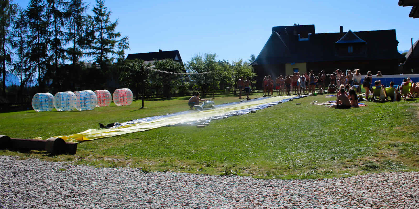 Bumper Ball in the mountains – outdoor game