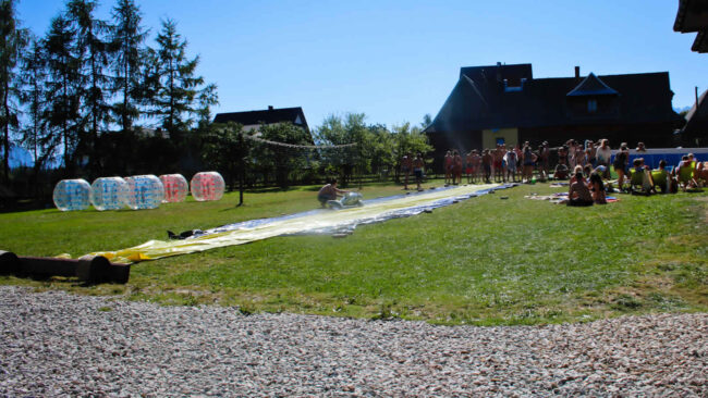 bumper-ball-w-gorach Bumper Ball in the mountains – outdoor game