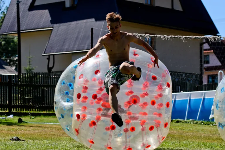 Collision in Bumper Ball balls – Kraków